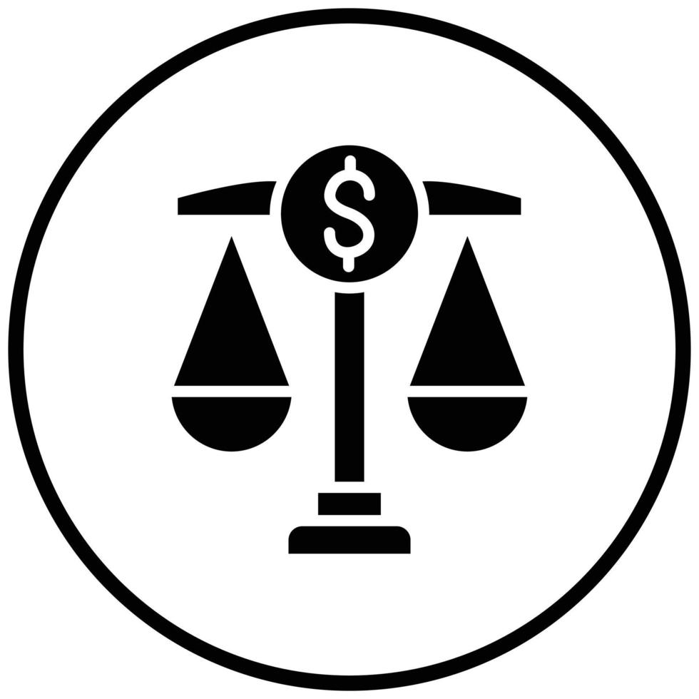Financial law icon style free vector